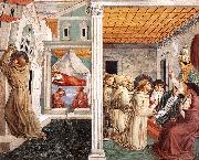GOZZOLI, Benozzo Scenes from the Life of St Francis (Scene 5, north wall) g oil painting artist